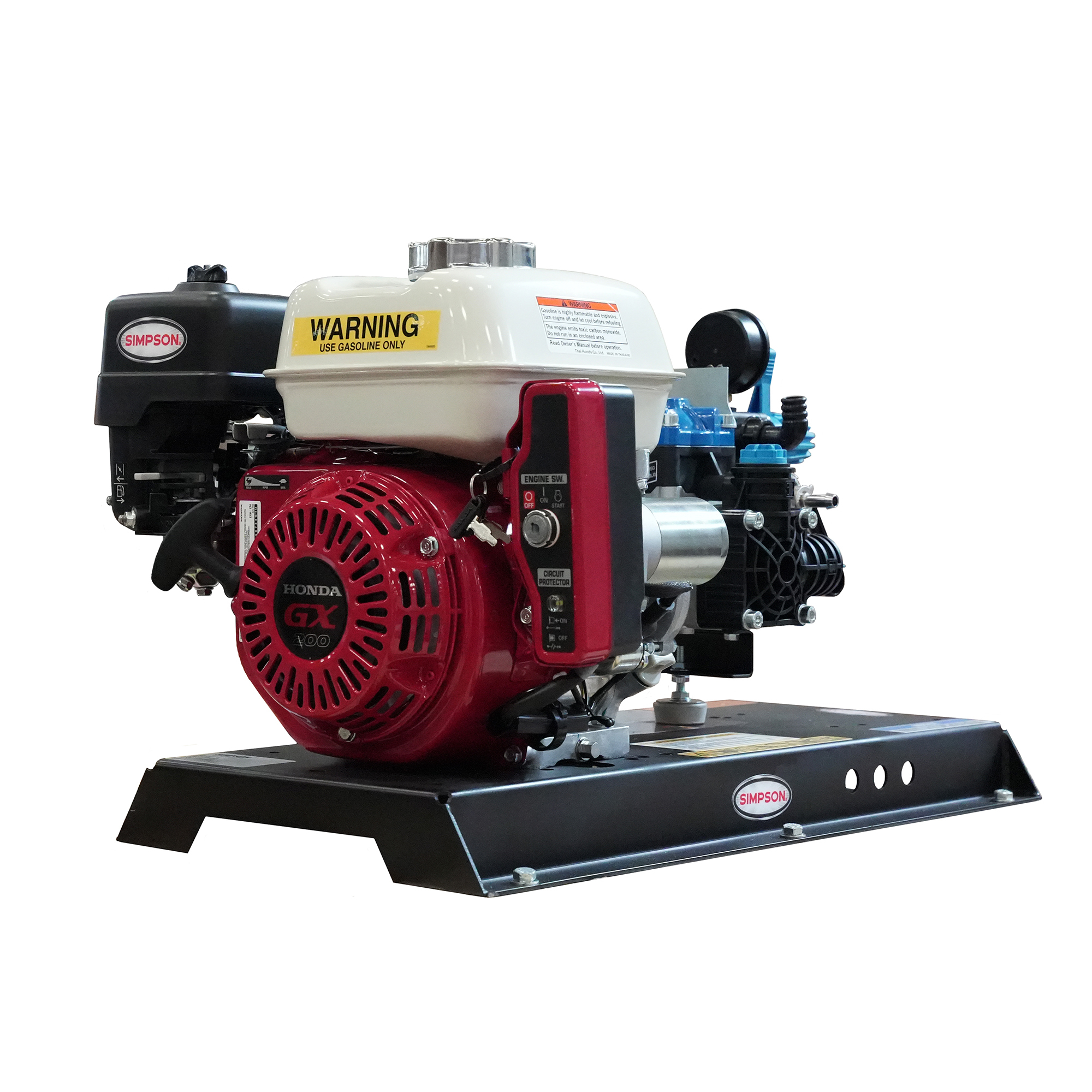 Soft Wash Cold Water Professional Gas Pump System 300 PSI at 10.0 GPM HONDA® GX200 with BERTOLINI® Gear Drive Pump 65442